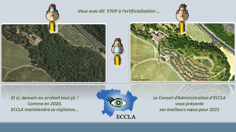 Artificialisation des sols : Pour 2021, la vigilance d' ECCLA toujours présente !
